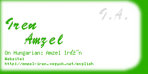 iren amzel business card